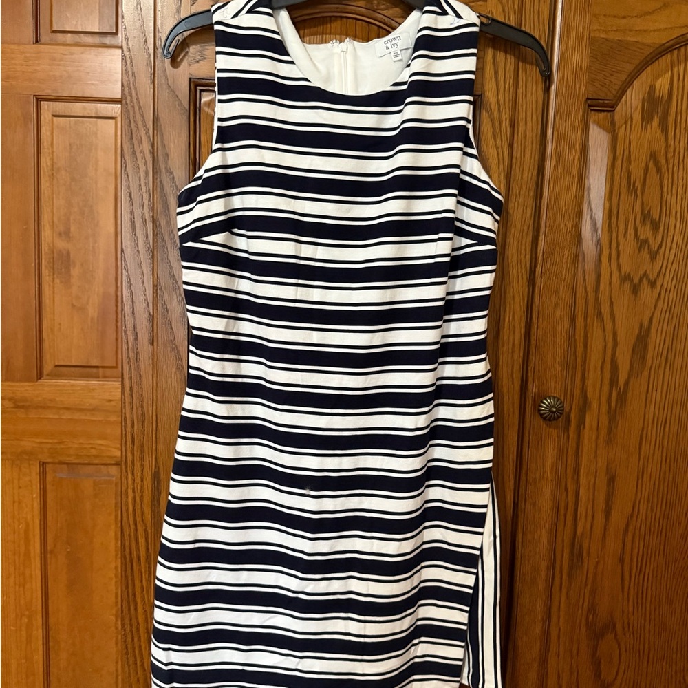 Women's Striped Black and White Dress